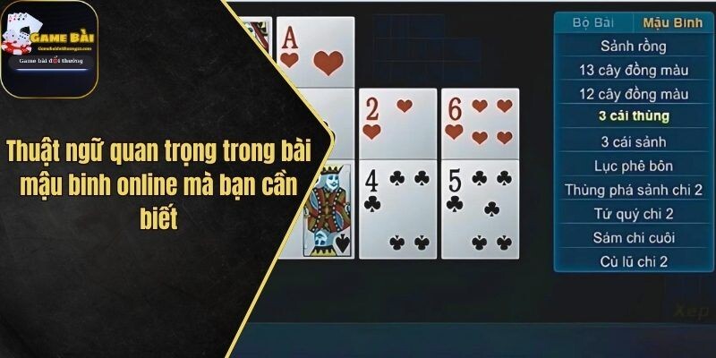 Thuật ngữ quan trọng trong bài mậu binh online mà bạn cần biết